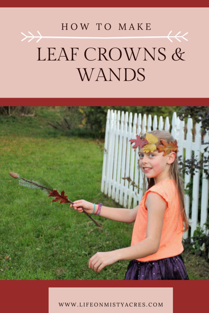 How to Make Fall Leaf Crowns and Wands