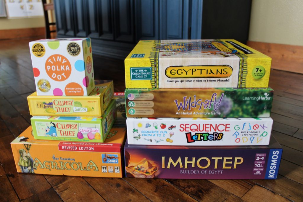 Games for Gameschooling this year