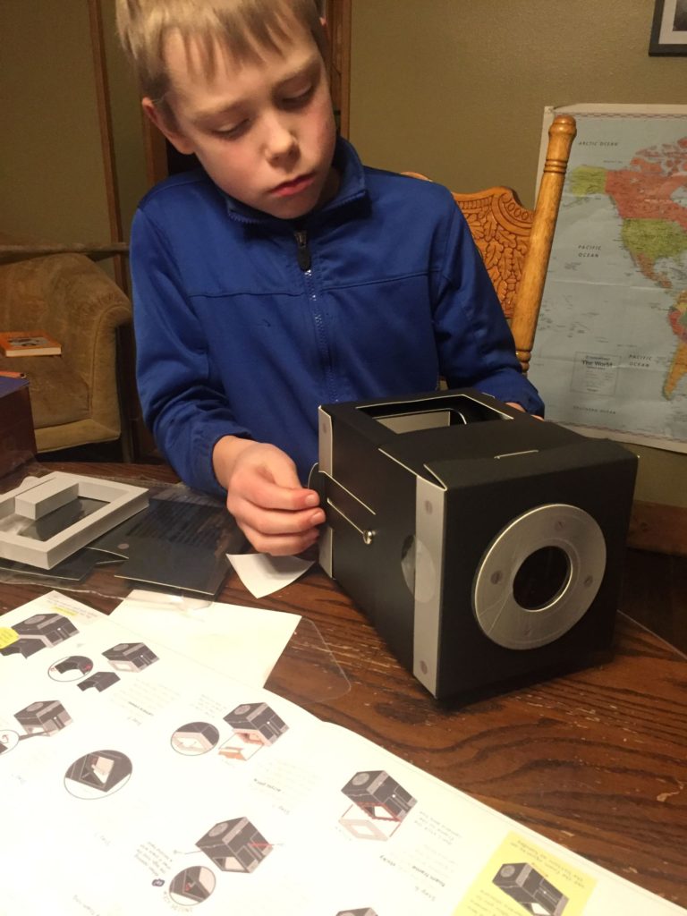 One of my sons favorite Tinker Crates: Camera Obscura