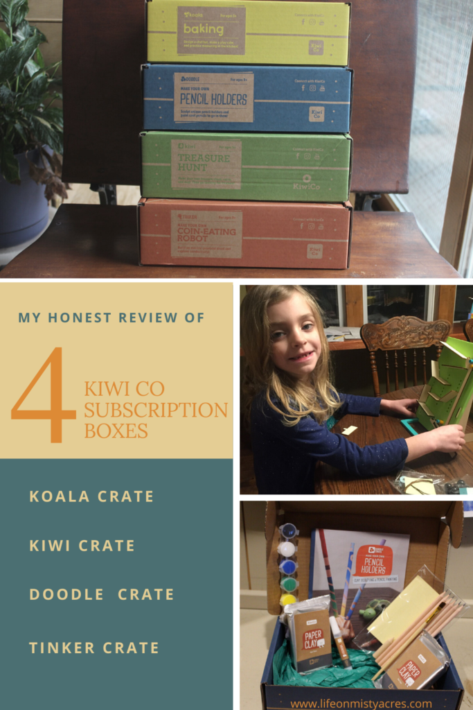 My Honest Review of 4 different Kiwi Co Subscription Boxes Pin
