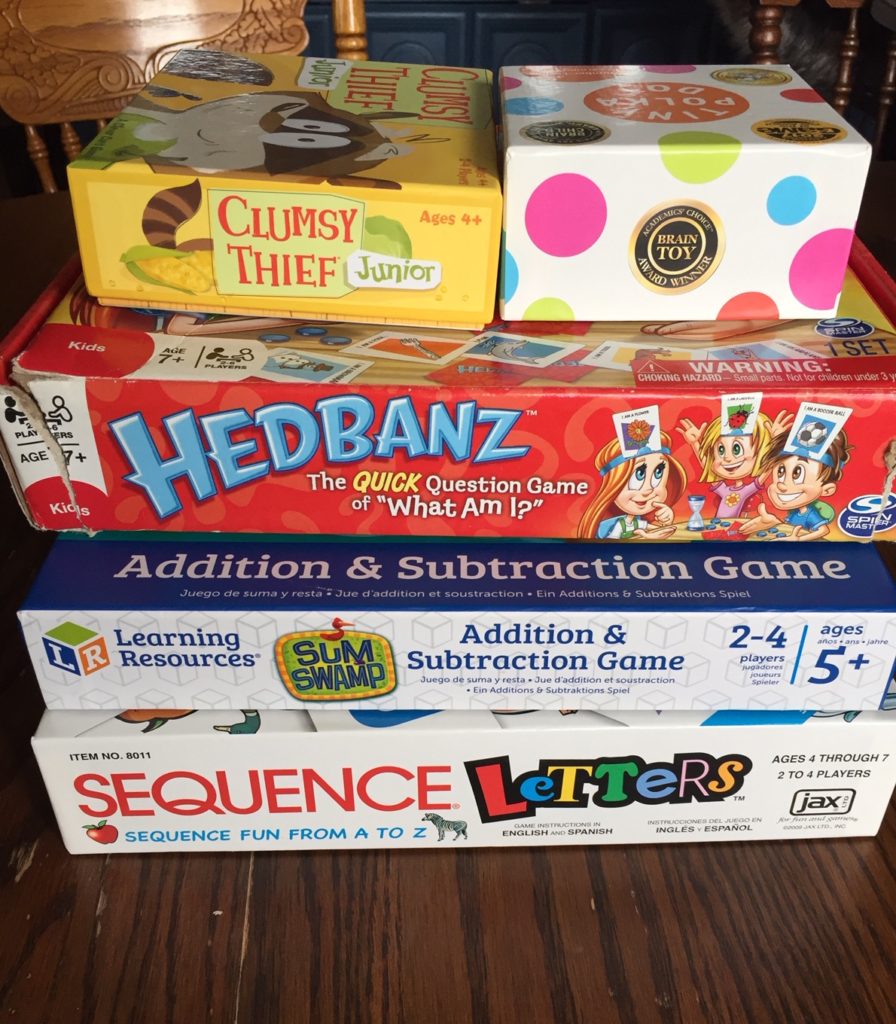 Games great for my kindergartener