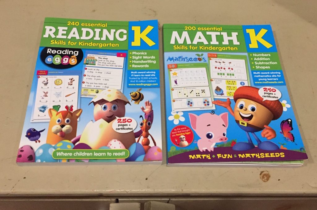Reading Eggs and Math Seeds Workbooks
