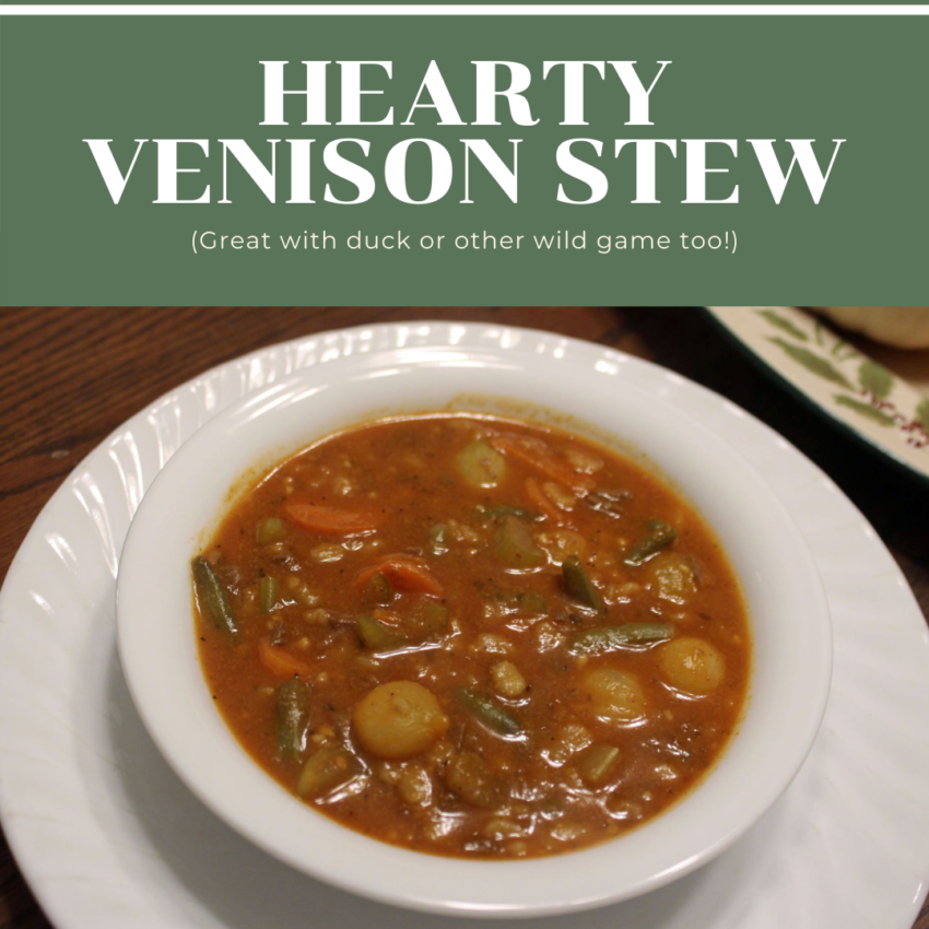 Hearty Venison Barley Stew (great with duck too!)