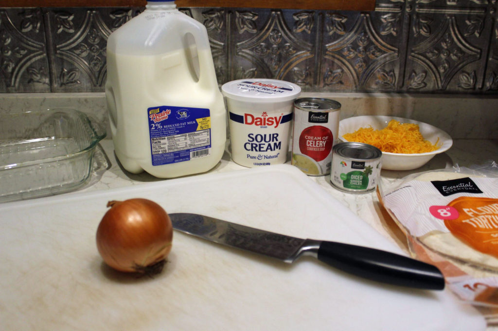 ingredients for easy beef enchiladas