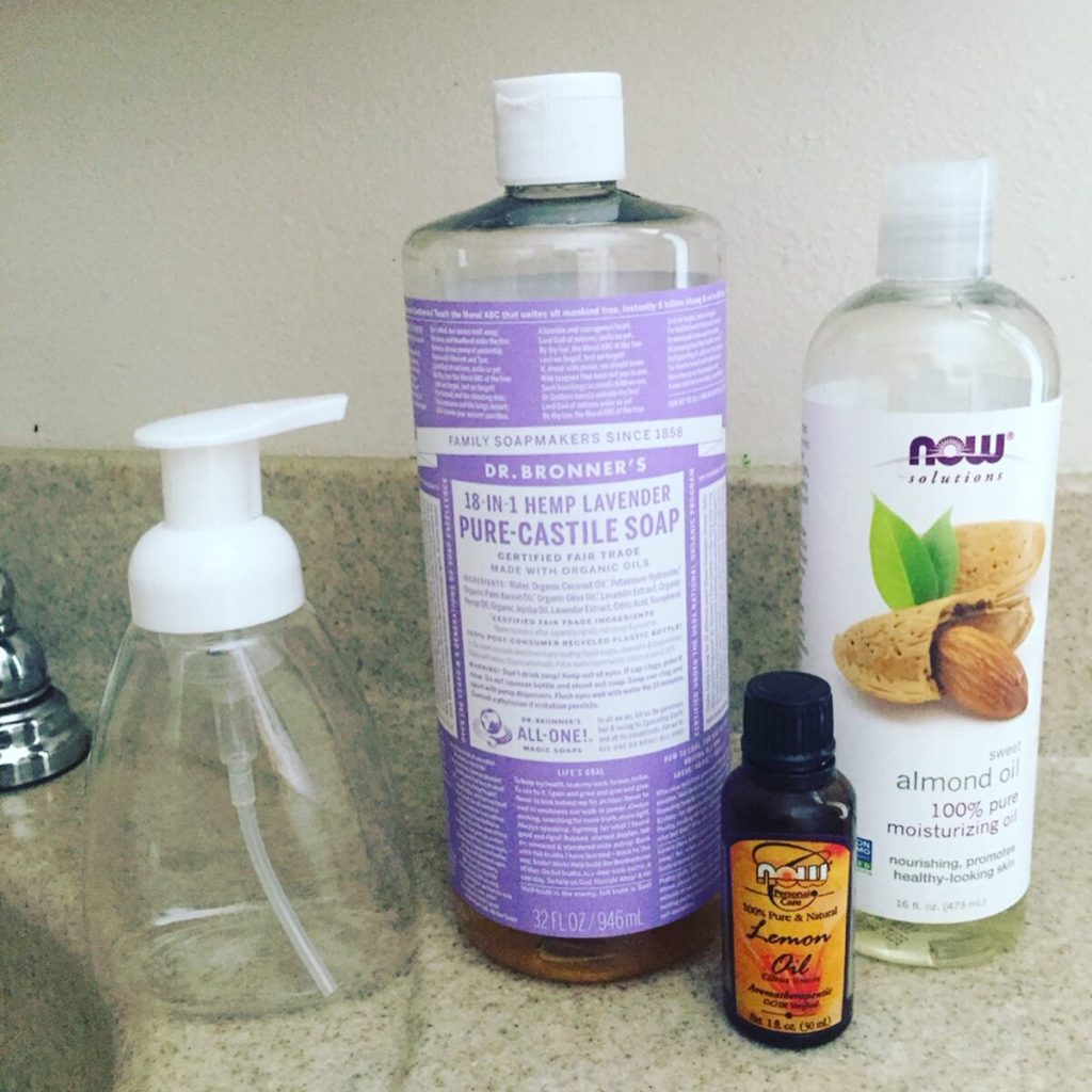 what you need to make foaming hand soap