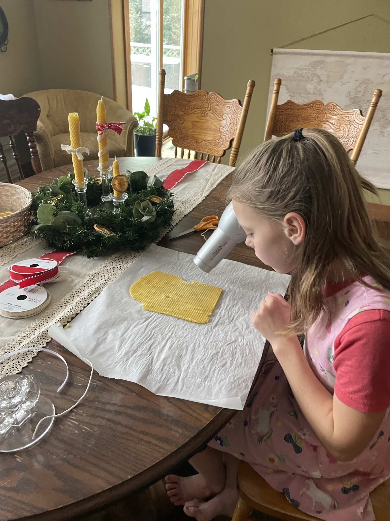 How To Make Beeswax Candle Sheets Using A Mold And Beeswax Rolled   IMG 12611 