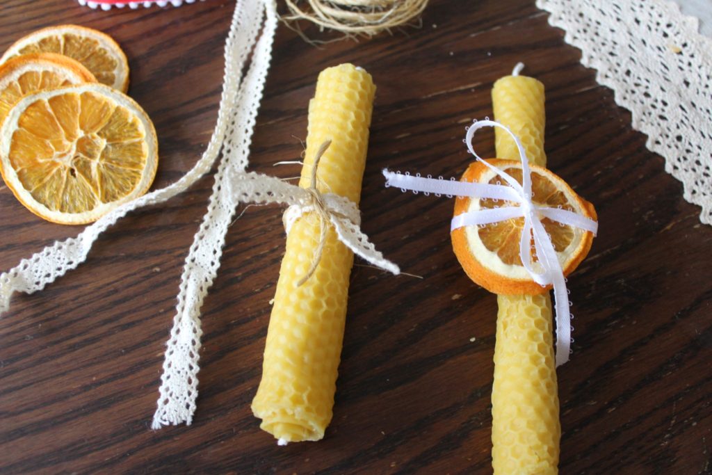 Beeswax rolled candles tutorial
