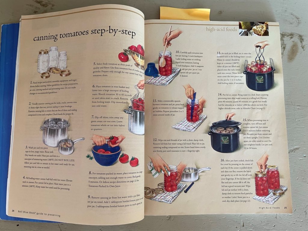 Ball Blue Book Canning and Preserving Instructions
